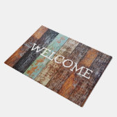 Rustic Reclam Wood Welkom Deurmat (Schuin)