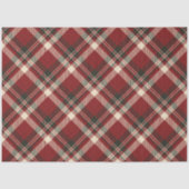 Rustic Red and Green Tartan Plaid Christmas Tissuepapier (Voorkant)
