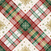 Rustic red and green watercolor greenery gift wrap cadeaupapier