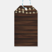 Rustic Red Apple Floral Baby shower Cadeaulabel (Achterkant)