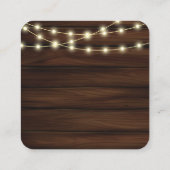 Rustic Red Apple Floral Baby shower Informatiekaartje (Achterkant)