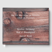 Rustic Red Barn Bed & Breakfast B&B Gastenboek (Voorkant)