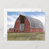Rustic Red Barn Briefkaart (Voorkant / Achterkant)