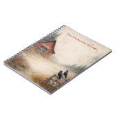 Rustic Red Barn, Crows, Farm Scene | Notitieboek (Linkerzijde)