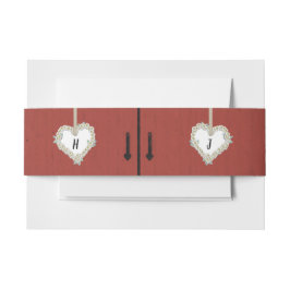 Rustic Red Barn en Daisies Country Wedding Uitnodigingen Wikkel