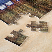 Rustic Red Barn in God. Legpuzzel (Zijkant)