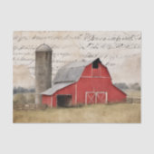 Rustic Red Barn Tissuepapier (Voorkant)