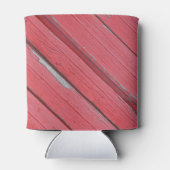 Rustic Red Barn Wood country Wedstrijders Favors Blikjeskoeler (Achterkant)