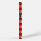 Rustic Red Black Buffalo Plaid - kan rode Case bew (Achterkant / Rechts)