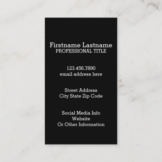 Rustic Red Black Buffalo Pset Pattern Monogram Visitekaartje (Achterkant)