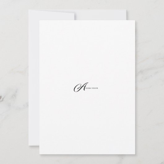 Rustic Red Botanical Wedding Uitnodiging (Achterkant)