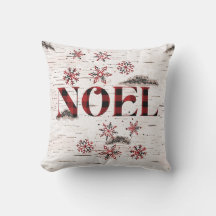 Rustic Red Buffalo Plaid Sneeuwvlokken op Berk