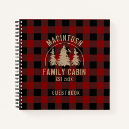 Rustic Red Buffalo Pset Bossen Guest Book Notitieboek