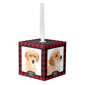 Rustic Red Buffalo Pset Dog Puppy 4 Pet Foto Decoratie (Achter hoekig)