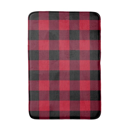 Rustic Red Buffalo Pset Simple Farmhouse  Badmat (Voorkant Verticaal)