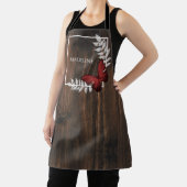 Rustic Red Butterfly - Gepersonaliseerd Schort (Insitu)
