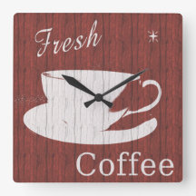 Rustic Red Coffee-klok