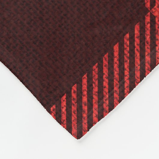 Rustic Red Denim Buffalo Pset Photo Collage Dog Fleece Deken (Hoek)