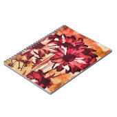 Rustic Red Flower Art schilderen Notitieboek (Linkerzijde)