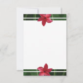 Rustic Red Frangipani Plumeria RSVP-kaarten RSVP Kaartje (Achterkant)