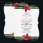 Rustic Red Frangipani Plumeria Wedding Invitations Kaart<br><div class="desc">Dit ontwerp bevat rode Frangipani/Plumeria bloemen. Een tropisch ontwerp dat elegant is omhuld met rode Frangipani-bloemen en zijn bladgroen. De namen van de bruid en de bruidegom worden benadrukt met de corresponderende rode kleur van de bloemen. De achterkant van het ontwerp bootst de andere kant na. Deze populaire tropische Hawaiiaanse...</div>