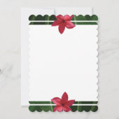 Rustic Red Frangipani Plumeria Wedding Invitations Kaart (Achterkant)