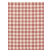 Rustic Red Gingham Modern Kerstmis Tafelkleed (Voorkant)