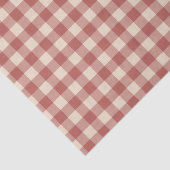Rustic Red Gingham Modern Kerstmis Tissuepapier (Detail)