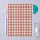 Rustic Red Gingham Modern Kerstmis Tissuepapier (Craft)