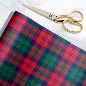 Rustic Red Green and Navy Holiday Tartan Pset Cadeaupapier