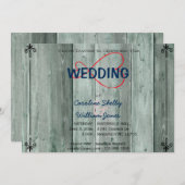 Rustic Red Infinity Heart Uitnodiging voor een bru (Voorkant / Achterkant)