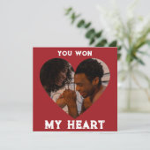 Rustic Red je krijgt mijn aangepaste fotokaart Kaart (Staand voorkant)