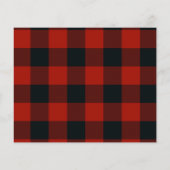 Rustic Red Kraft Buffalo foto slaat de datum op (Achterkant)