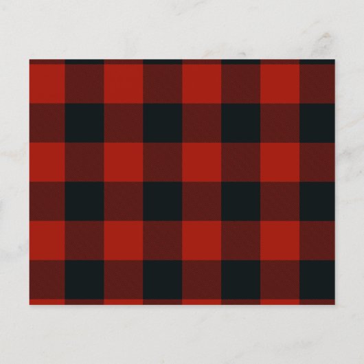 Rustic Red Kraft Buffalo foto slaat de datum op (Achterkant)