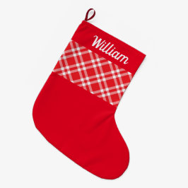 Rustic Red Play - aangepaste naam Grote Kerstsok