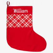 Rustic Red Play - aangepaste naam Grote Kerstsok (Voorkant)