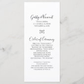 Rustic Red Poinsettia Winter Wedding Programme Programmakaart (Achterkant)