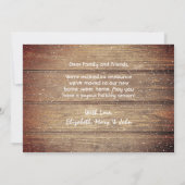 Rustic Red  Prettige feestdagen Truck Aankondiging (Achterkant)