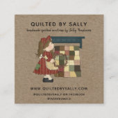 RUSTIC RED PRIMITIVE SALTBOX HOUSE COUNTRY KRAFT VIERKANTE VISITEKAARTJE (Voorkant)