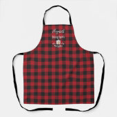 Rustic Red Pset Cookies Holiday Baking Apron Schort (Voorkant)