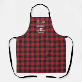 Rustic Red Pset Cookies Holiday Baking Apron Schort