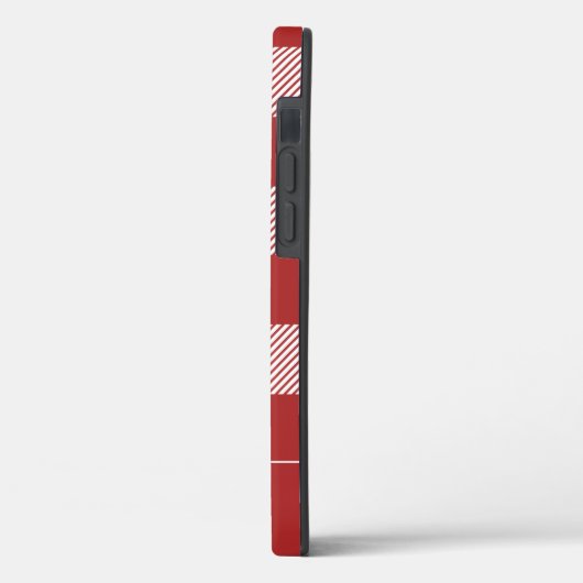 Rustic Red Pset Pattern Monogram Case-Mate iPhone Case (Achterkant / Links)