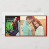 Rustic Red Roses Cowboy Boots Western huwelijk Save The Date (Voorkant)