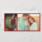 Rustic Red Roses en Cowboy Boots Wedding Save The Date (Voorkant)