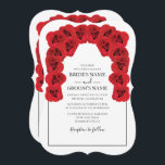 Rustic Red Roses Wedding Invitations Kaart<br><div class="desc">Dit ontwerp is uitgerust met rozenrood. De rode rozen worden gecomplimenteerd door een elegante zwarte rand. De rode tinten van de roos bloemen creëer een rustige florale tuin. Elegant huwelijksuitnodigingsontwerp met moderne elementen. Er zijn ook overeenkomende trouwbenodigdheden en andere huwelijksuitnodigingsformaten beschikbaar.</div>