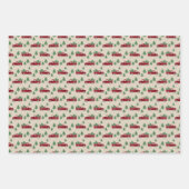 Rustic Red Truck & Christmas Plaid  Inpakpapier Vel (Voorkant 3)