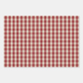 Rustic Red Truck & Christmas Plaid  Inpakpapier Vel (Voorkant 2)