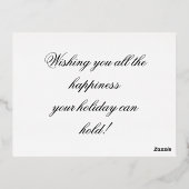 Rustic Red Truck en Trees Kerstmis Kaart (Achterkant)