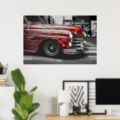 Rustic Red Truck Foto Poster (Thuiskantoor)
