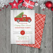 Rustic Red Truck Tree Company kerst Kaart